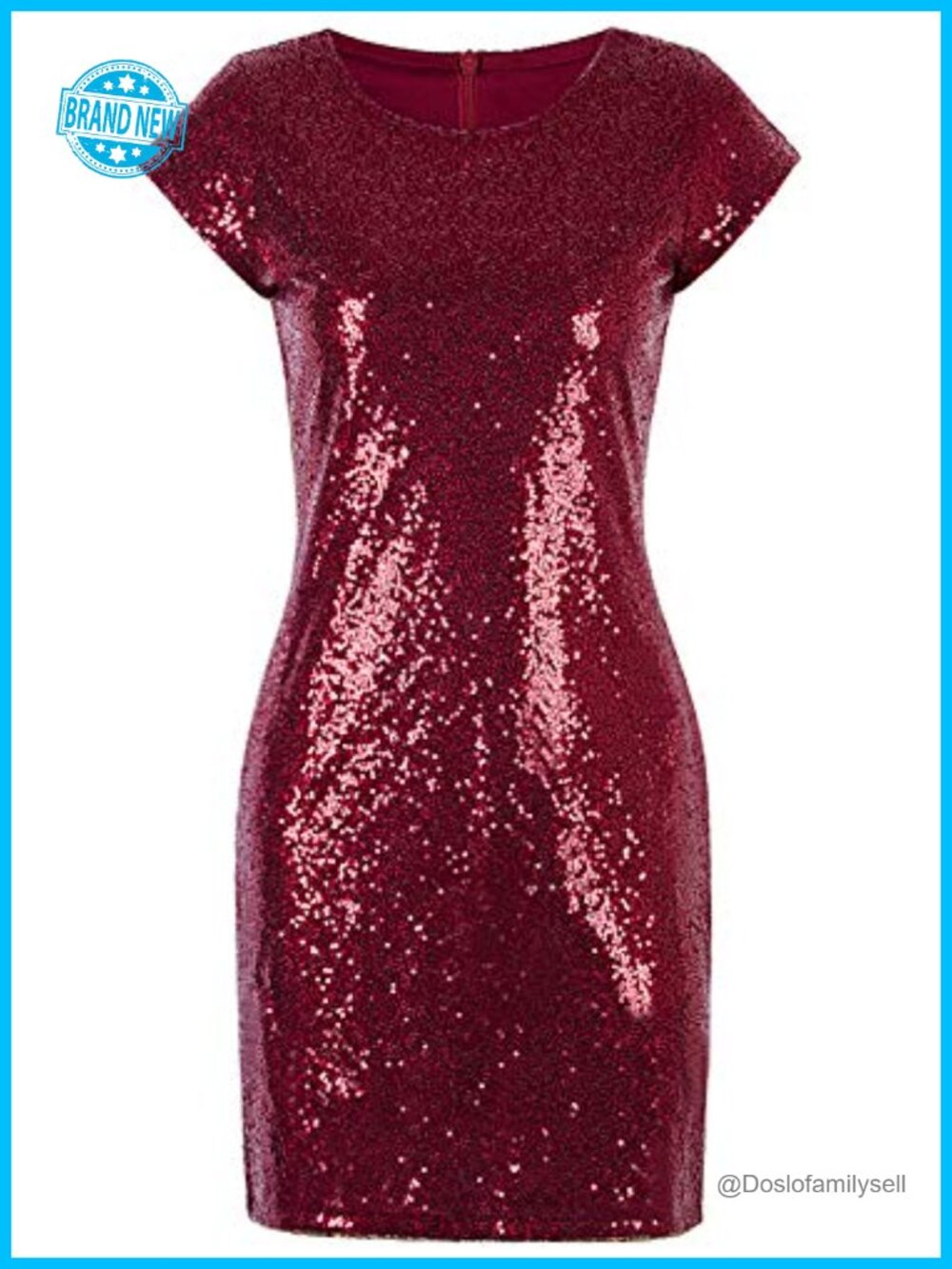 Sequin Flapper Mini Party Dress Short Sleeve Bodycon Club